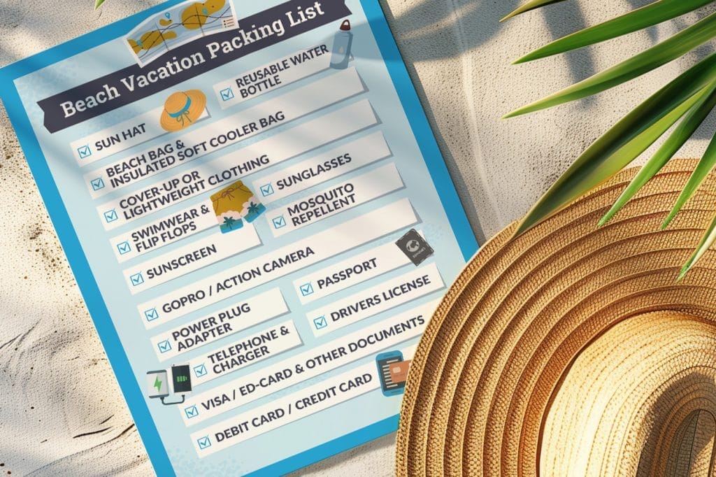 Vacation packing list essentials