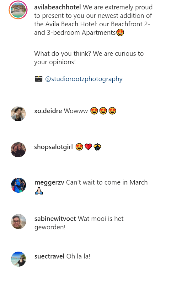 Avila comments Beachfront 2 3 bed