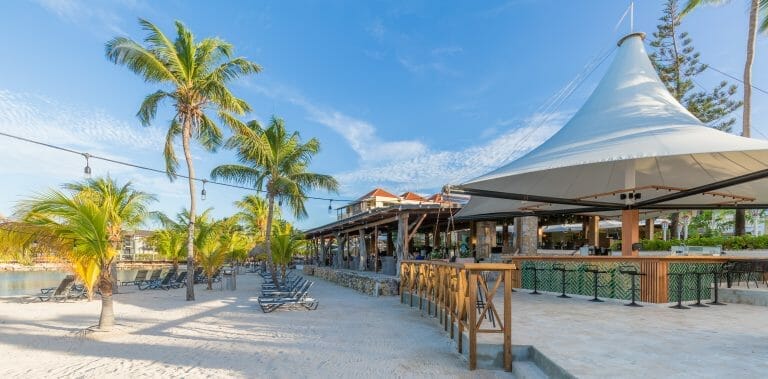 FB Schooner Bar. The oldest beach bar on Curacao