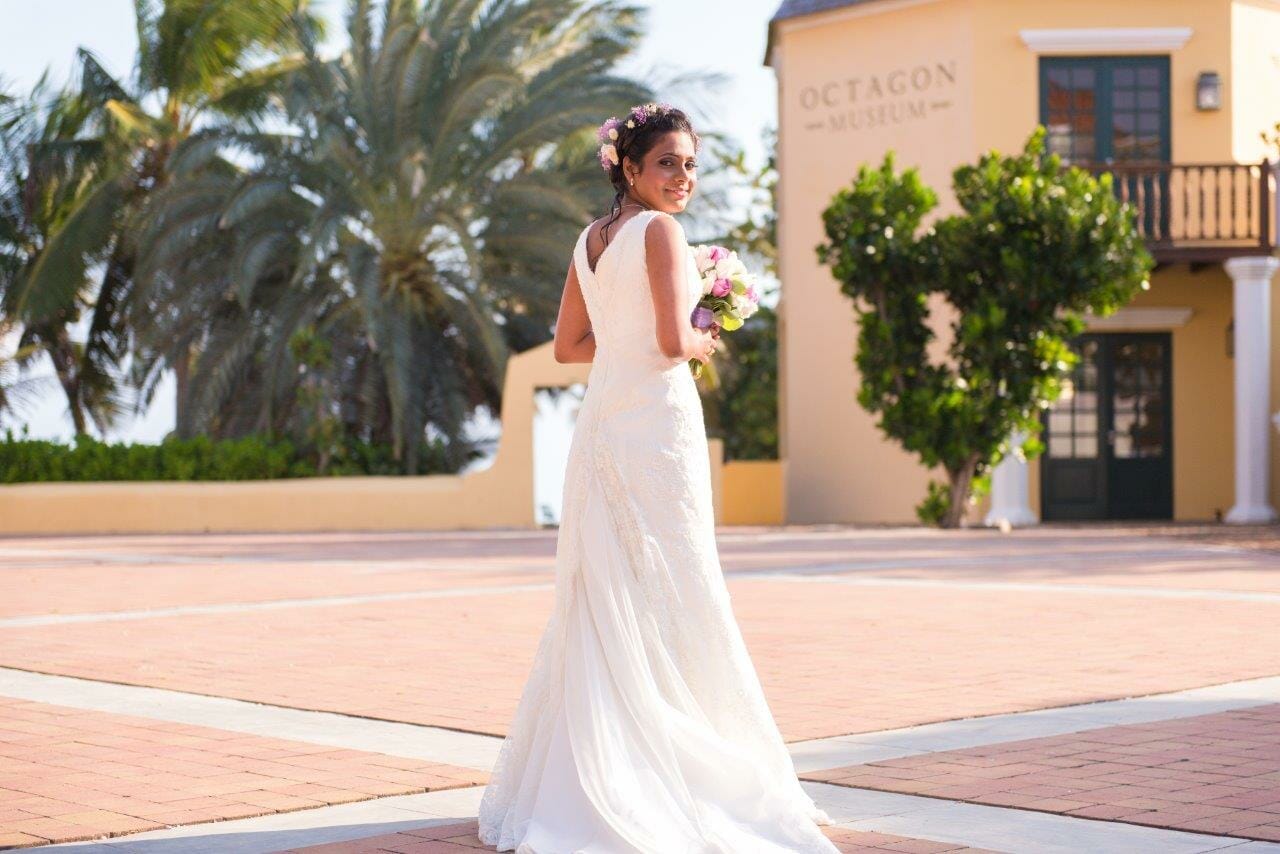 Bride at the Octagon Plaza