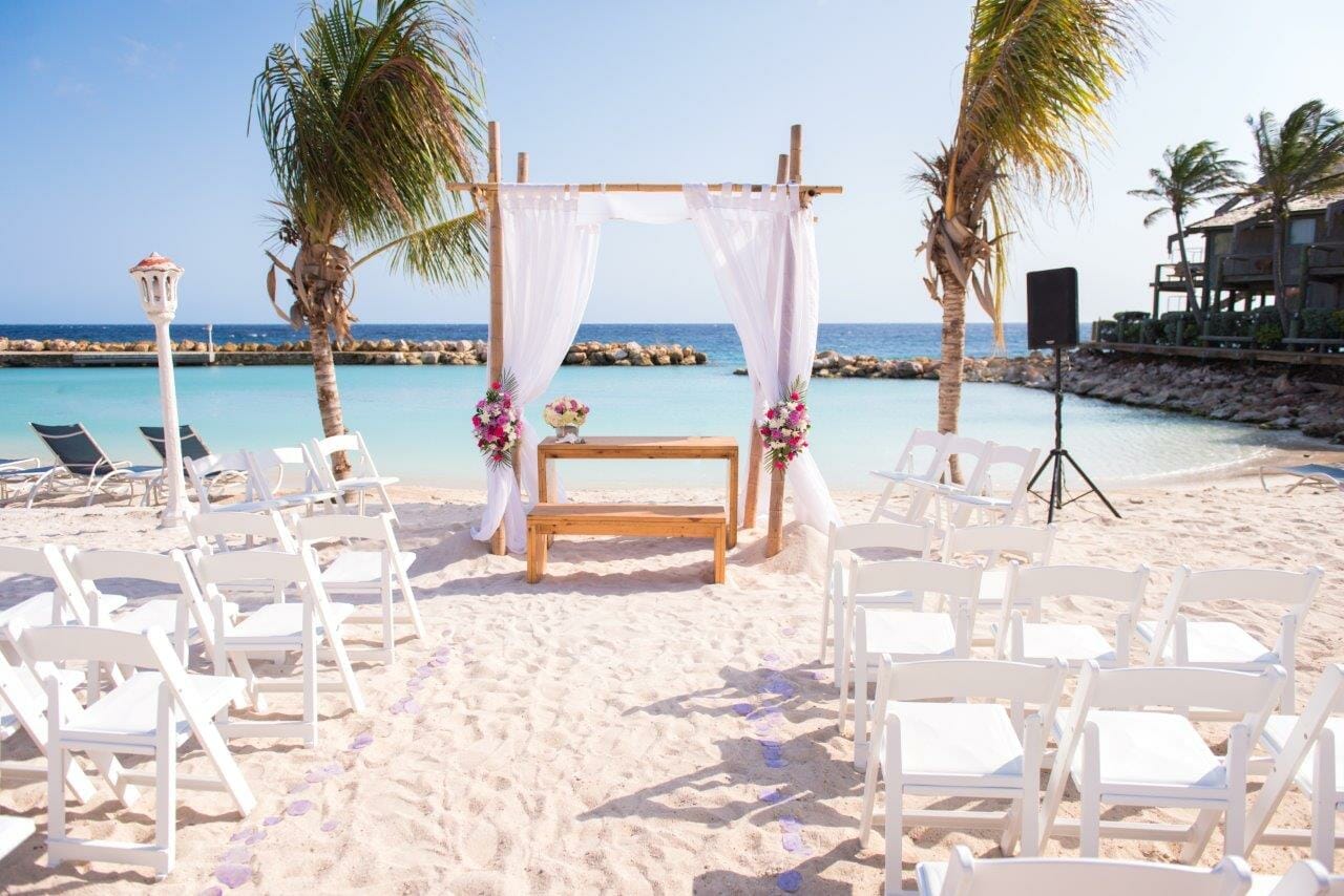 Pool beach wedding 4
