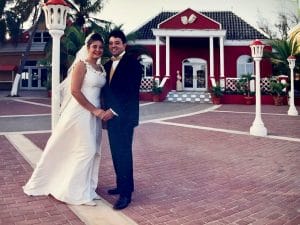 Farley and Marcia Hollander at Avila’s Grande Terrace. Farley en Marcia Hollander